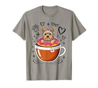Coffee Yorkshire Terrier Donut Yorkie Terriers Camiseta