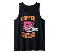 Coffee You Make Me Feel Alive Halloween Camiseta sin Mangas