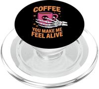 Coffee You Make Me Feel Alive Halloween PopSockets PopGrip para MagSafe
