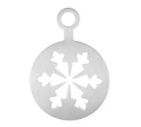 coffeeStencils Latteart - 4.72 Inch Cappuccino Stencil Coffeeart Tools | Simple To UseCoffeeart Template, Reusable coffeeLatteart Molds With Snowflake, Rose, Heart Pattern For coffeeDecorations