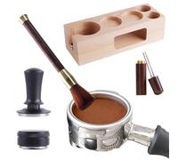 coffeeTamper Set - 5 Pieces Ergonomic Anti-Slip Universal Tool |designed To Enhance Your coffeePreparation Experience. This 5-piece Set Includes A Distribution Tool That Ensures Even coffeeGrounds