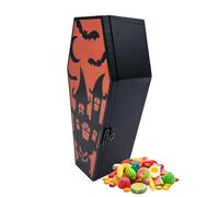 Coffin Box | Snack Popcorn Candy Containers Trick | Decorative Food Container for Cake Jewelry Tea Shelf Mantel Table Classroom Party Carnival Office Haunted House
