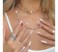 Coffin False Nails French Fake Nails Nude White Press on Nails Ballerina Acrylic Stick on Nails 24pcs for Women and Girls