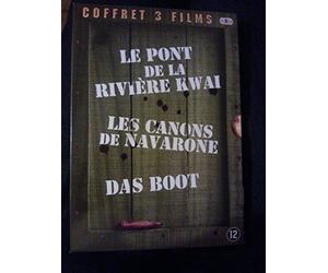 COFFRET 3 DVD : LE PONT DE LA RIVIERE KWAI + LES CANONS DE NAVARONE + DAS BOOT