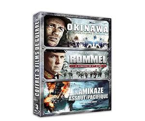 Coffret 3 films de guerre - Okinawa + Rommel, le stratège du 3ème Reich + Kamikaze - assaut dans le Pacifique [Francia] [Blu-ray]