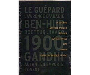 COFFRET 7 DVD GRANDES FRESQUES LE GUEPARD - LAWRENCE D'ARABIE - BEN HUR - DOCTEUR JIVAGO - 1900 - GANDHI - AUTANT EN EMPORTE LE VENT