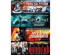 Coffret Action : Péril en attitude + The Diplomat + Mission Commando + River Murders [Francia] [DVD]