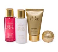 COFFRET BEAUTÉ VÉGAN 3 MASQUES & ROULEAU DE JADE MBELLE ROUGE BATHTUB 4 PCS