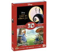 Coffret Blu-ray 3D : Alice au pays des merveilles + L'étrange Noël de Mr. Jack [Francia] [Blu-ray]