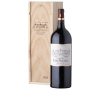 Coffret Cadeau Caisse Bois - MAGNUM Château Tour Prignac - AOP Medoc - Cru Bourgeois - Vin Rouge - 1,5 L (Paquete de 6)