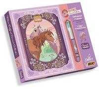 Coffret carnet collector (avec Bic) - Ranch Vanille: Avec 1 joli carnet, 1 charm, et 1 stylo bic 4 couleurs