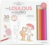 Coffret Coloriage les Loulous de Guibo: 30 créations à colorier. Coffret avec le livret d'explications, 8 crayons de couleurs, 10 marques-pages, 10 ... affiches A5 (Planches & secrets d’artistes)