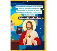 Coffret d’histoires bibliques, contes moraux, prières quotidiennes, prières d’église, chants de chorale et prières de première communion pour enfants | Cadeau parfait pour les enfants