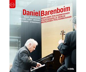 Coffret Daniel Barenboim : Bach, Beethoven, Brahms, Liszt, Schubert, Mozart, Stravinsky (14 DVD)