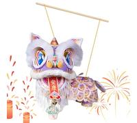 CoFFret de Linternas de Año Nuevo Lunar, Decoración de Baile del León, Decoración de Interior para el Año Nuevo | Para Salón, Dormitorio, , Restaurante, Desfile, Amantes de