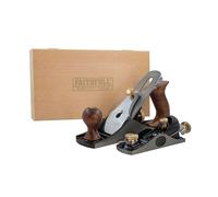 Coffret de rabots Faithfull n° 4 et n° 6012 dans un coffret en bois - Rabots à main en fonte usinés avec précision pour le lissage, l'ébarbage et le travail du bois de bout.