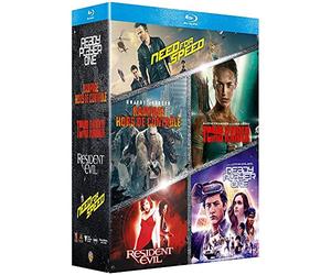 Coffret Films issus de Jeux Vidéo : Rampage - Hors de contrôle + Tomb Raider + Ready Player One + Resident Evil + Need for Speed [Francia] [Blu-ray]