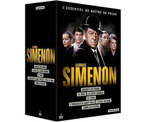 Coffret Georges Simenon : Le chat + L'étoile du nord + L'horloger de Saint-Paul + Maigret voit rouge + L'ours en peluche + Le train + La veuve Couderc [Francia] [DVD]