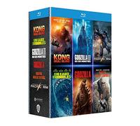 Coffret : Godzilla + Godzilla : Roi des monstres + Kong : Skull Island + Rampage - Hors de contrôle + En eaux troubles + Pacific Rim [Francia] [Blu-ray]