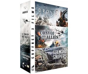 Coffret guerre : Drones + Le convoi des alliés + Stalingrad Snipers [Francia] [DVD]