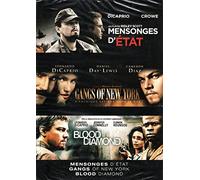 Coffret Leonardo Di Caprio - Mensonges d'état + Gangs of New York + Blood Diamond [Francia] [DVD]