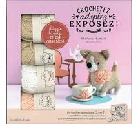 Coffret Lizzy le corgi au crochet: Avec 4 pelotes, 1 crochet, 1 aiguille et du fil à broder, de la ouate de rembourrage