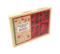 Coffret - Mes biscuits craquants - Noël: avec 4 emporte-pièces et 15 recettes à réaliser en famille !