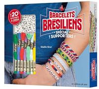 Coffret Mes bracelets brésiliens Spécial supporters: + de 20 bracelets à créer - Avec 200 perles et 20 échevettes