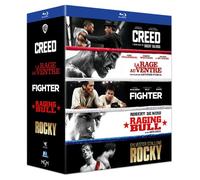 Coffret : Rocky + Creed + Raging Bull + Fighter + La Rage au ventre [Francia] [Blu-ray]