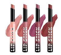 Coffret Rouge À Lèvres Mat 4 Pièces | Kit De Maquillage Waterproof & Hydratant Formule Légère | Couverture Lisse 4X Finition Impeccable Longue Tenue 2g Pour Femme