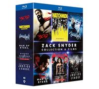 Coffret Zack Snyder : 300 + Watchmen + Man of Steel + Batman v Superman : L'aube de la justice + Zack Snyder's Justice League + Sucker Punch [Francia] [Blu-ray]