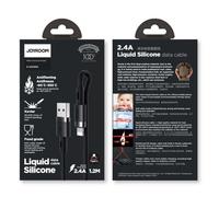 Cofi 1453 cable de datos de silicona líquida usb-a compatible con iph