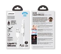 Cofi 1453 cable de datos de silicona líquida usb-a compatible con iph