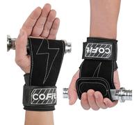 COFIT Cintas de Muñeca para Levantamiento de Pesas, Vendajes de Muñeca para Entrenamiento con Doble Capa de Cuero Oxford para una Protección Óptima de Mano y Muñeca - Tamaño pequeño Negro