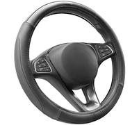 COFIT Funda Volante Coche Universal, Antideslizante Cubre Volante Microfibra Cuero Negro M 37-38cm