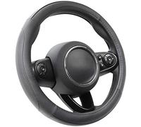 COFIT Funda Volante Coche Universal, Antideslizante Cubre Volante Microfibra Cuero Negro S 35.5-36cm