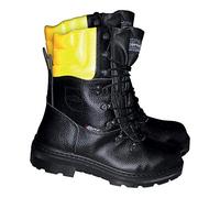 Cofra 25580-000 - Cortar botas resistentes a los trabajadores forestales leñador Up botas de trabajo con protección anticorte 42, Negro