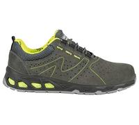 COFRA 73070-003.W41 Unit S1 P SRC, Zapatos de Seguridad, Gris/Amarillo Fluorescente, Talla 7