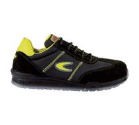 COFRA Owens, Men;Women Safety Shoes Owens S1 P SRC Size 44 in Black/Yellow 44 EU