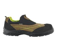 COFRA 12780-000.W42 Miami Mud S1 P SRC - Zapato de Seguridad - Piel Italiana - Sin Metal, antiestático, Gamuza Perforada y Licra - Tamaño: 42