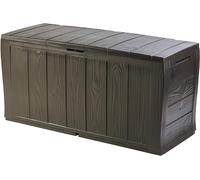 Cofre Banco Keter Sherwood 270Lt Resina Interior/Exterior Efecto de Madera