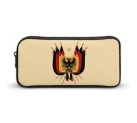 Cofre de armas de Alemania divertido estuche para lápices de alta capacidad, bolsa de papelería, organizador de cosméticos para hombres y mujeres
