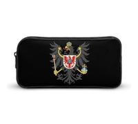 Cofre de armas de Brandeburgo divertido estuche para lápices de alta capacidad, bolsa de papelería, organizador de cosméticos para hombres y mujeres, Estilo:, 22*12*5cm, MHXYZHW