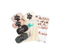 Cofre de iniciación al tricotar - Creativo - Guante de baño - 20 piezas - Instrucciones incluidas - Algodón natural