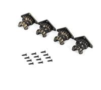 Cofre de Joyería de Latón Antiguo Caja de Madera Protector de Esquina de Pierna, Aleación de Zinc Tornillos de Diseño Delicado Múltiples Cajas de Madera Joyeros Cofre de