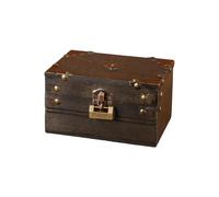 Cofre de madera con temática pirata vintage con código secreto para almacenamiento misterioso y decoración del hogar, uso diario, caja de madera hecha a mano