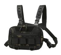 Cofre de pesca - Paquete de pecho de gran apertura, bolsa de pecho de tela Oxford con malla trasera | Paquete de pecho ligero para correr, multifuncional y cómodo para mujeres, hombres, niños y niñas,