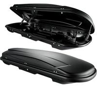 Cofre de Techo VDPJUXT600 600L con Cerradura + Portaequipajes/Barras de Techo VDP LION2 Compatible con Nissan X-Trail (T32) (5 Puertas) Desde 13