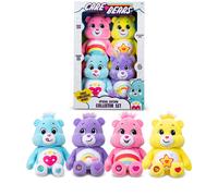 Cofre Del Tesoro Care Bears Básico: Set De 4 Juguetes De Peluche Suaves Beanie