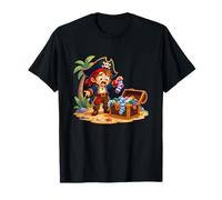Cofre del Tesoro del niño Pirata Lleno de Calcetines Coloridos Camiseta